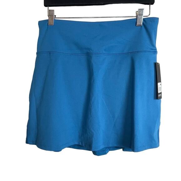 Bally Total Fitness Skirt Women's Size L Turquoise‎ High Waist Skort NWT - Picture 1 of 6